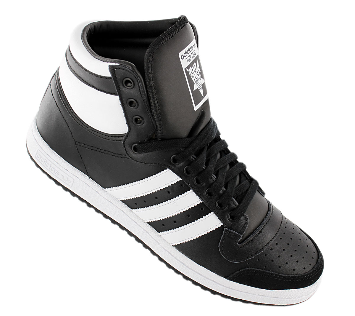Adidas originals top ten Hi Men's Sneaker B34429 Black high Top Shoes ...