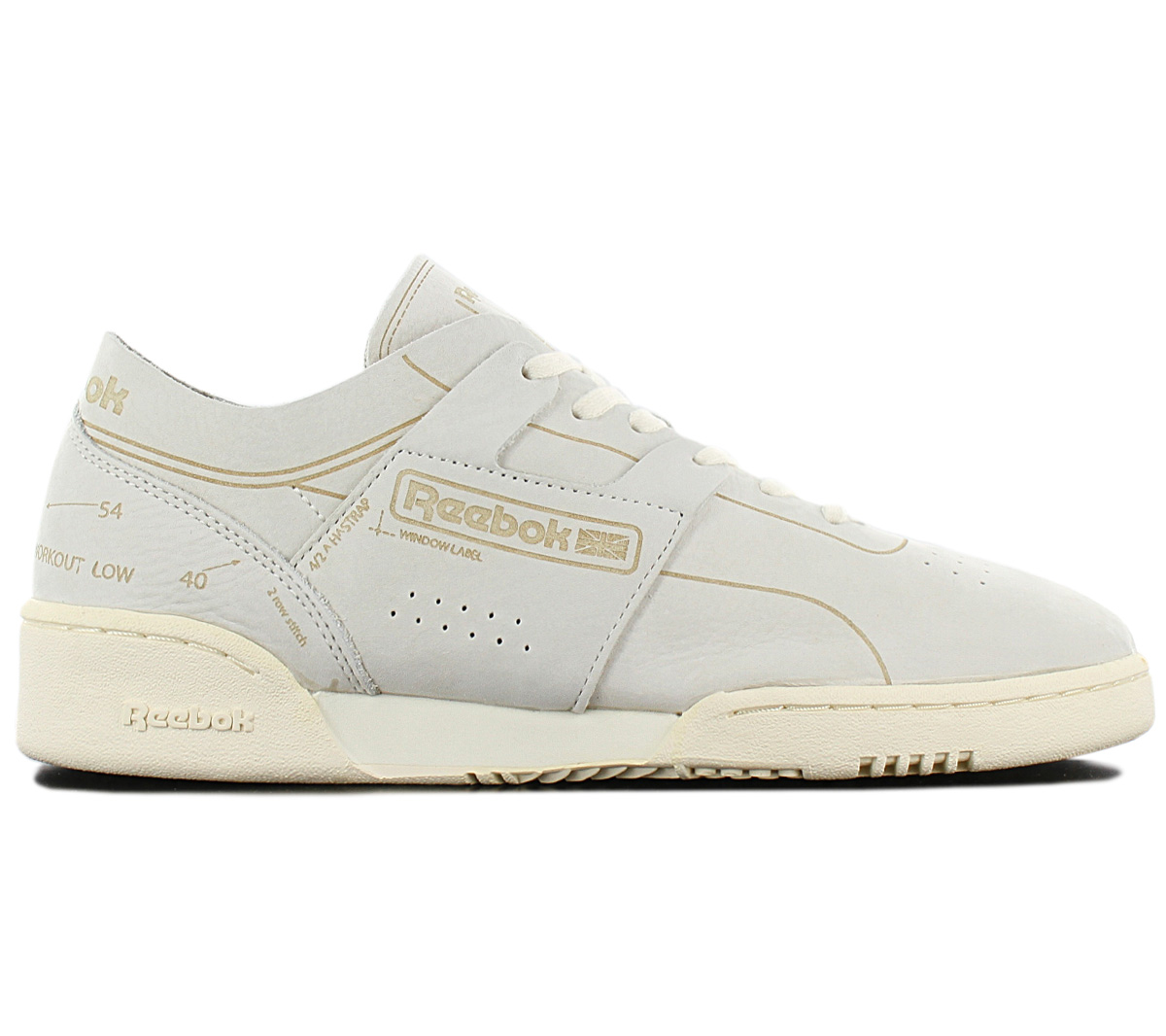 reebok workout low clean trainers
