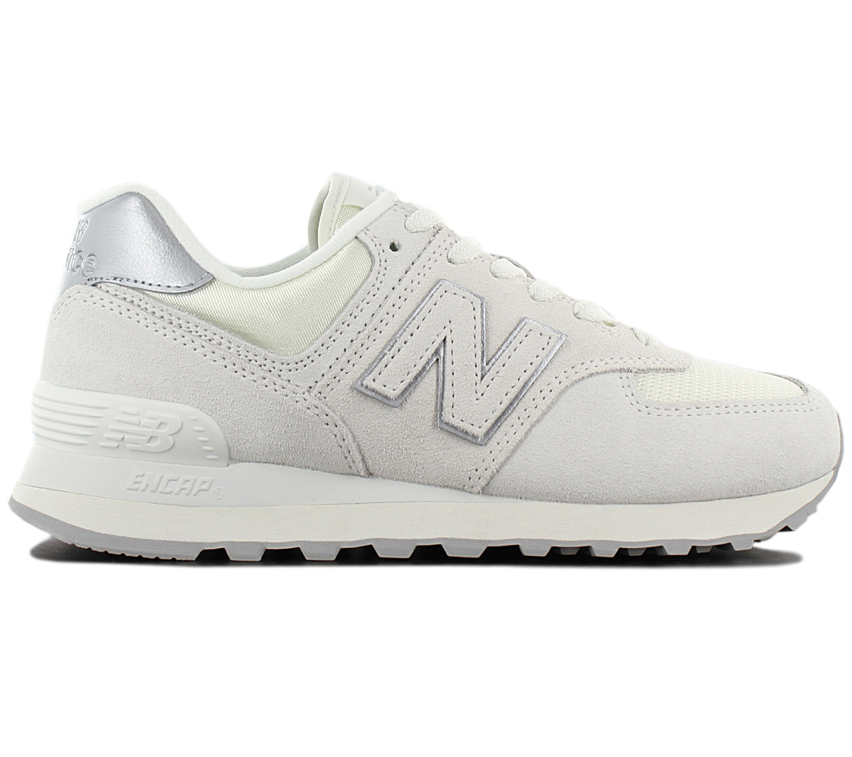 all white leather new balance 574