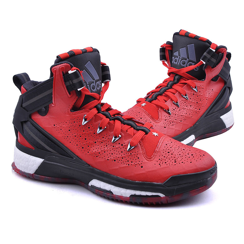 adidas Derrick D Rose 6 BOOST Shoes red-black Men's Basketballshoe NEW | eBay